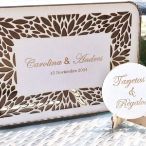 Caja para Sobres de Matrimonio Rectangular