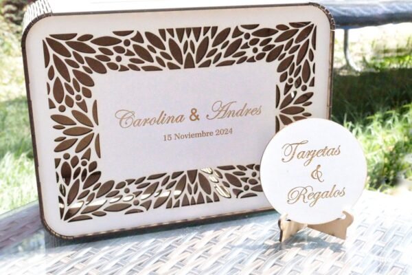 Caja para Sobres de Matrimonio Rectangular