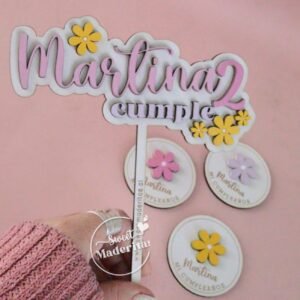 Souvenir Flores colores Pastel