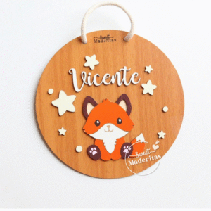 Cartel Decorativo Zorrito