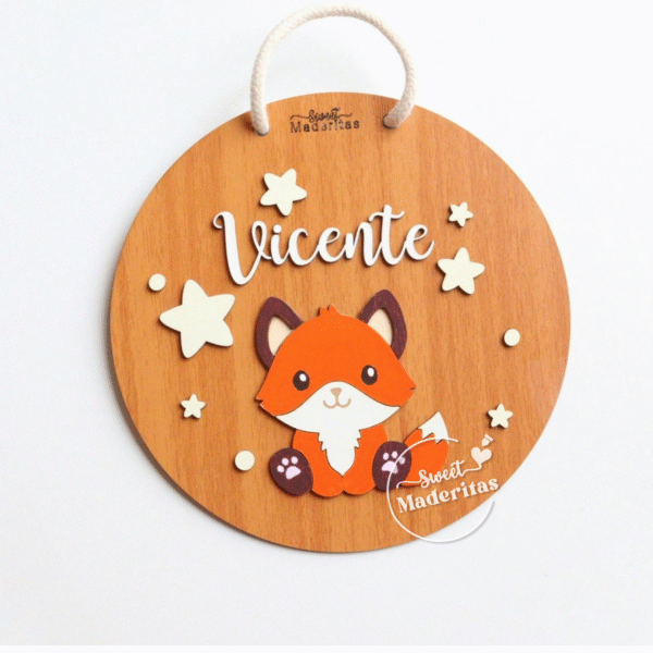 Cartel Decorativo Zorrito