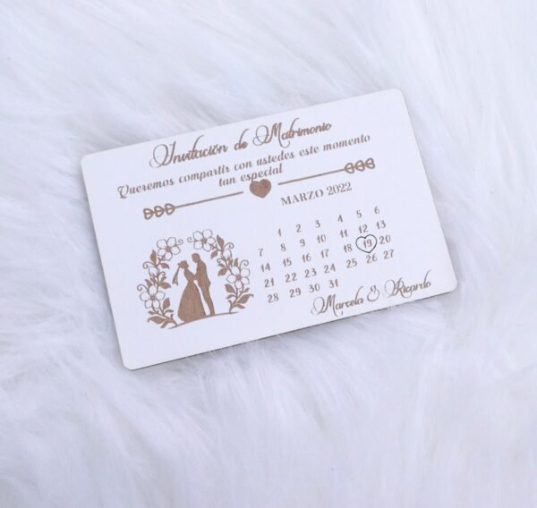 Invitacion Recuerdo Matrimonio