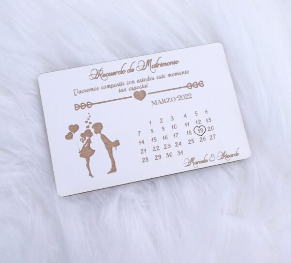 Invitacion Recuerdo Matrimonio - Imagen 6