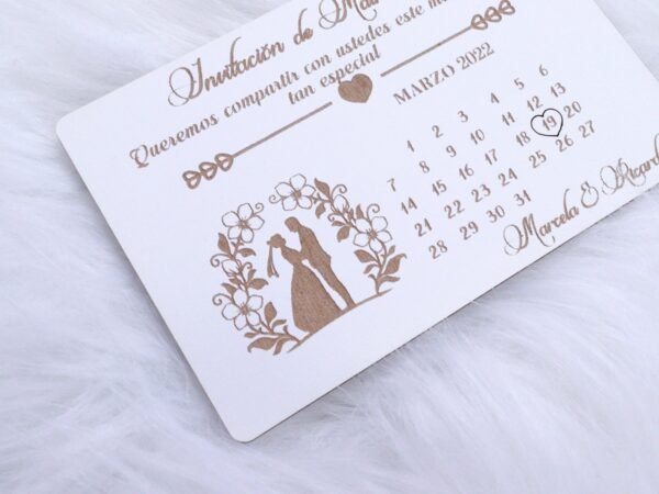 Invitacion Recuerdo Matrimonio - Imagen 2