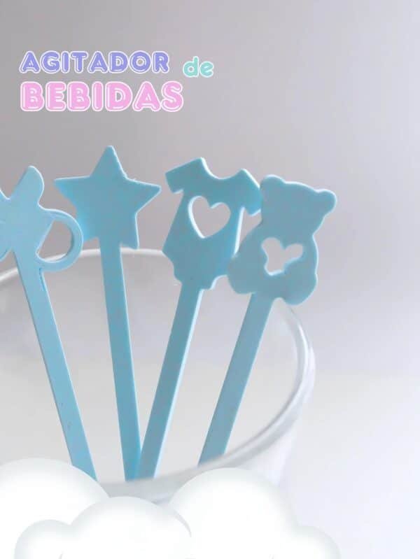 Set Revolvedor/ Agitador de bebidas baby shower