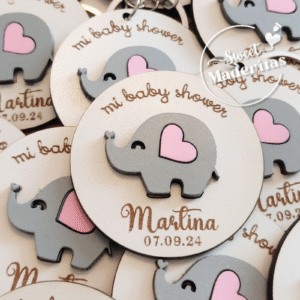 Souvenir elefantita oreja corazón