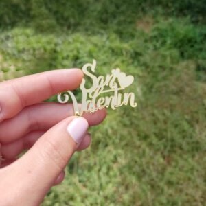 Tags Acrilico San Valentin - 12 unidades