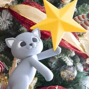 Gatito Estrella de Navidad